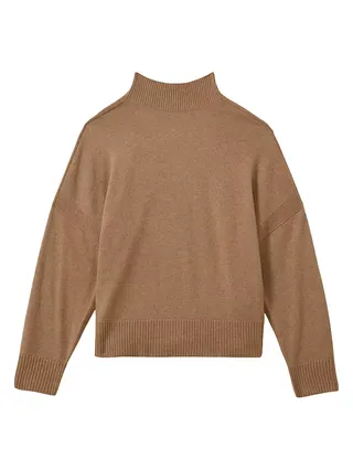 Alicia Funnel Neck Wool-Blend Sweater