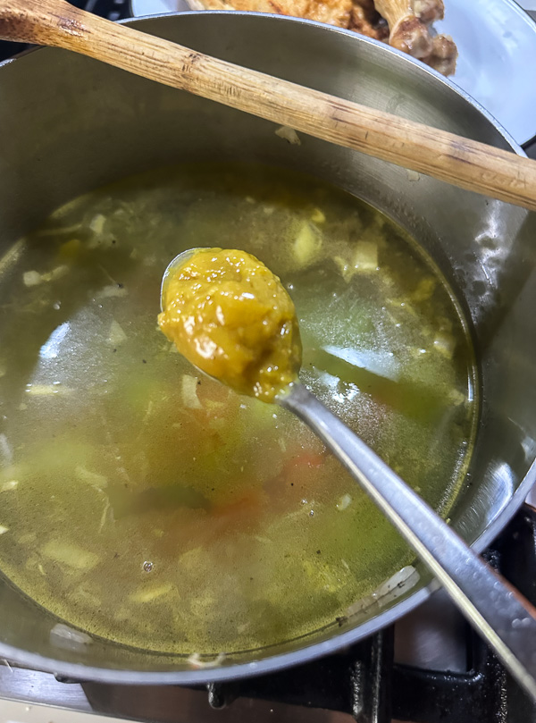 Simple Chicken Soup made with a rotisserie chicken. Find the recipe by Tracy Benjamin on Shutterbean.com