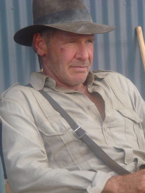 Harrison Ford First shot of Indiana Jones on the set