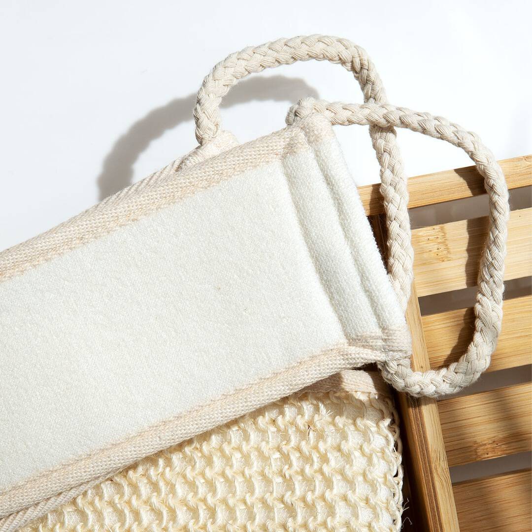 a double sidded back scrubber for shower