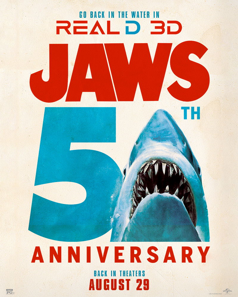 Jaws 50th Anniversary Poster