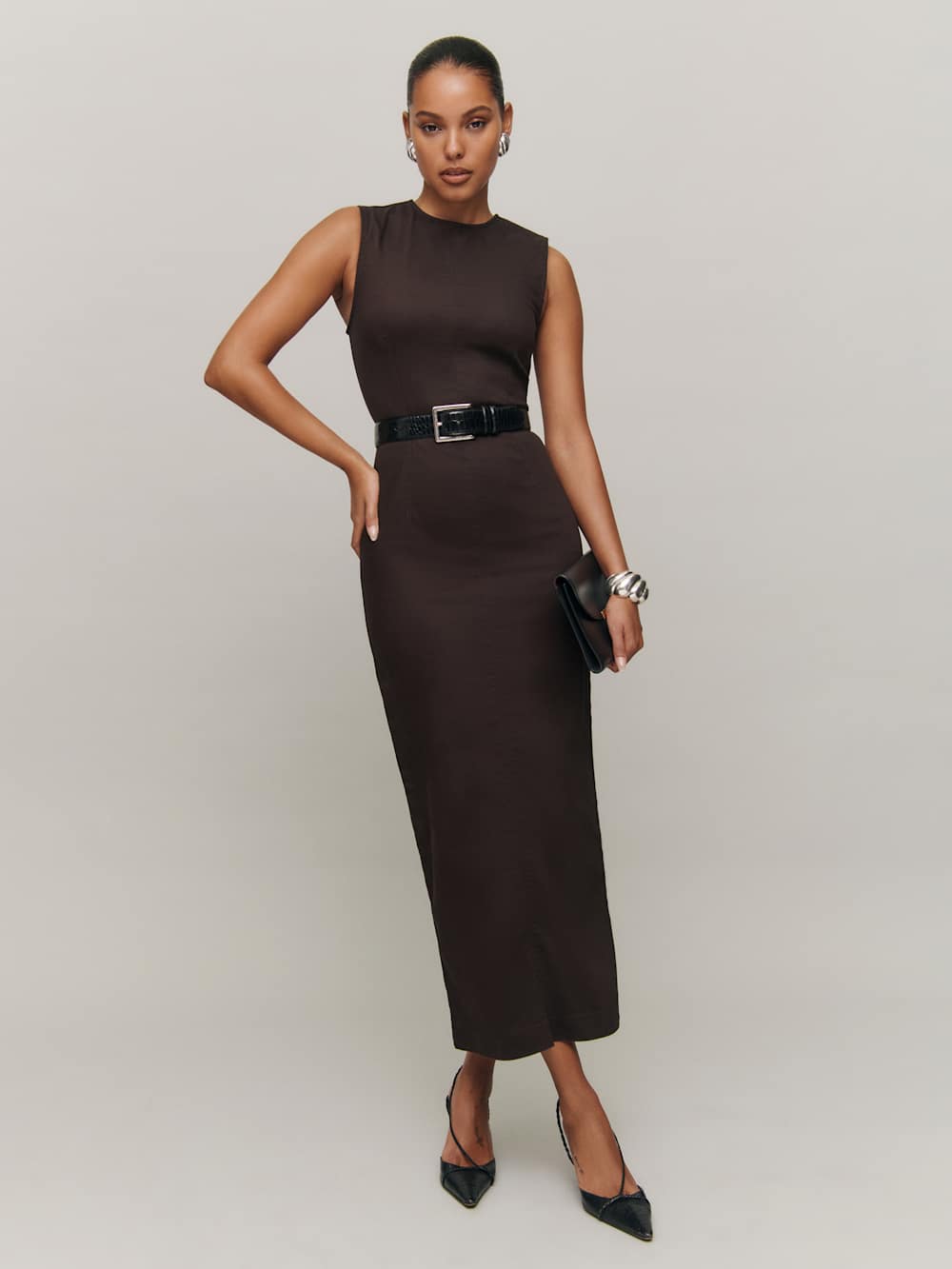 Kendi Denim Midi Dress