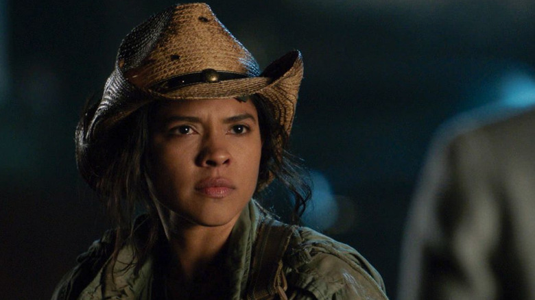 Spooner Cruz (Lisseth Chavez) looks on warily in the past during Legends of Tomorrow