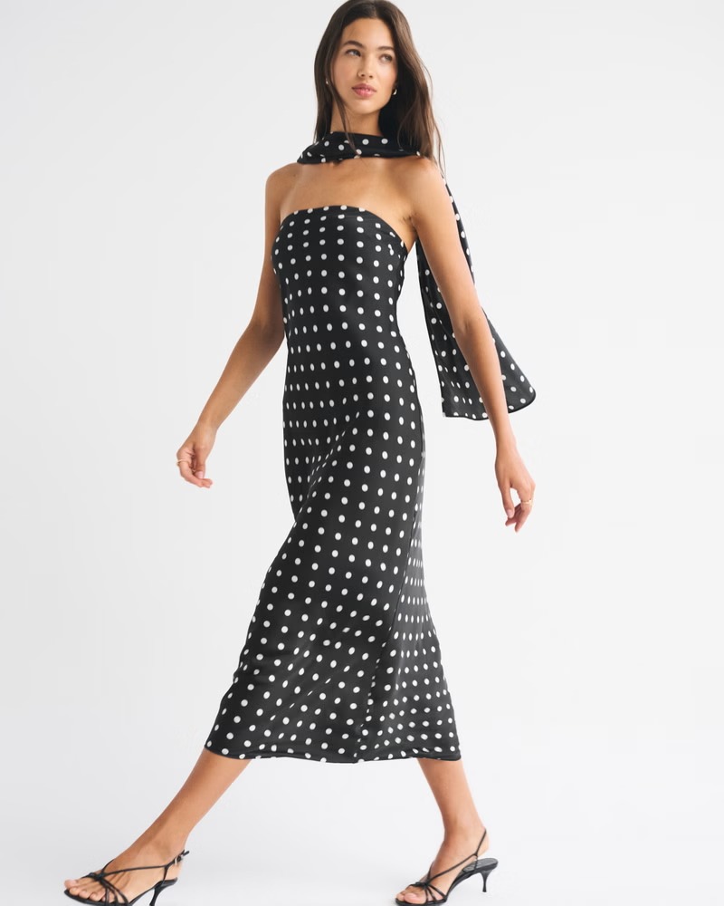 abercrombie, The A&amp;F Julia Strapless Scarf Maxi Dress