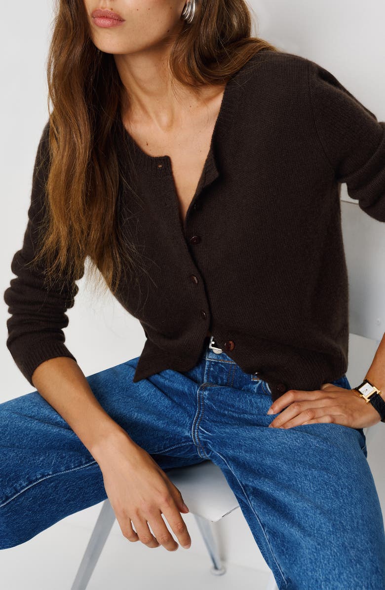 Clara Cashmere Crew Cardigan