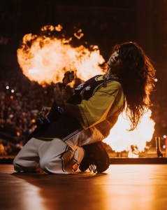 Billie Eilish performs ay UBS Arena in New York on Saturday night (Oct. 25)