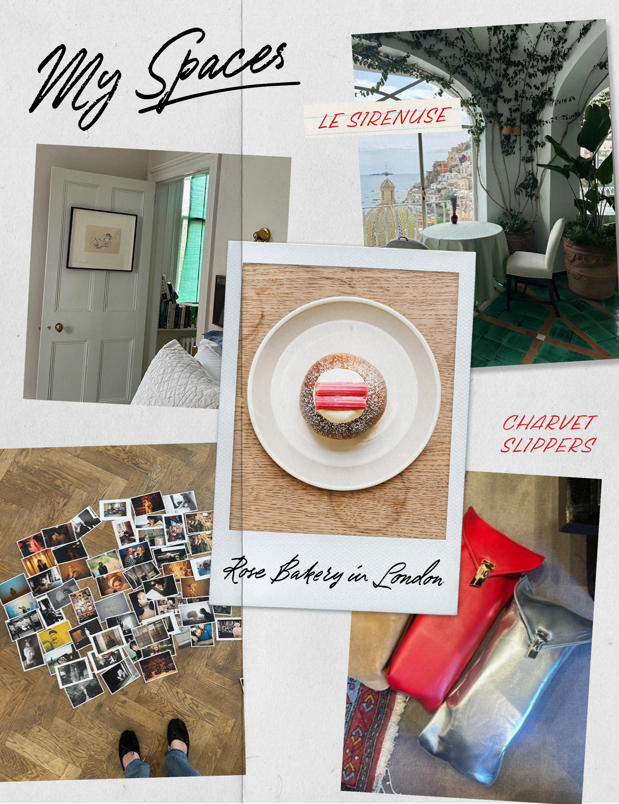 collage of images featuring Alexa Chung's style, work, taste, and takes