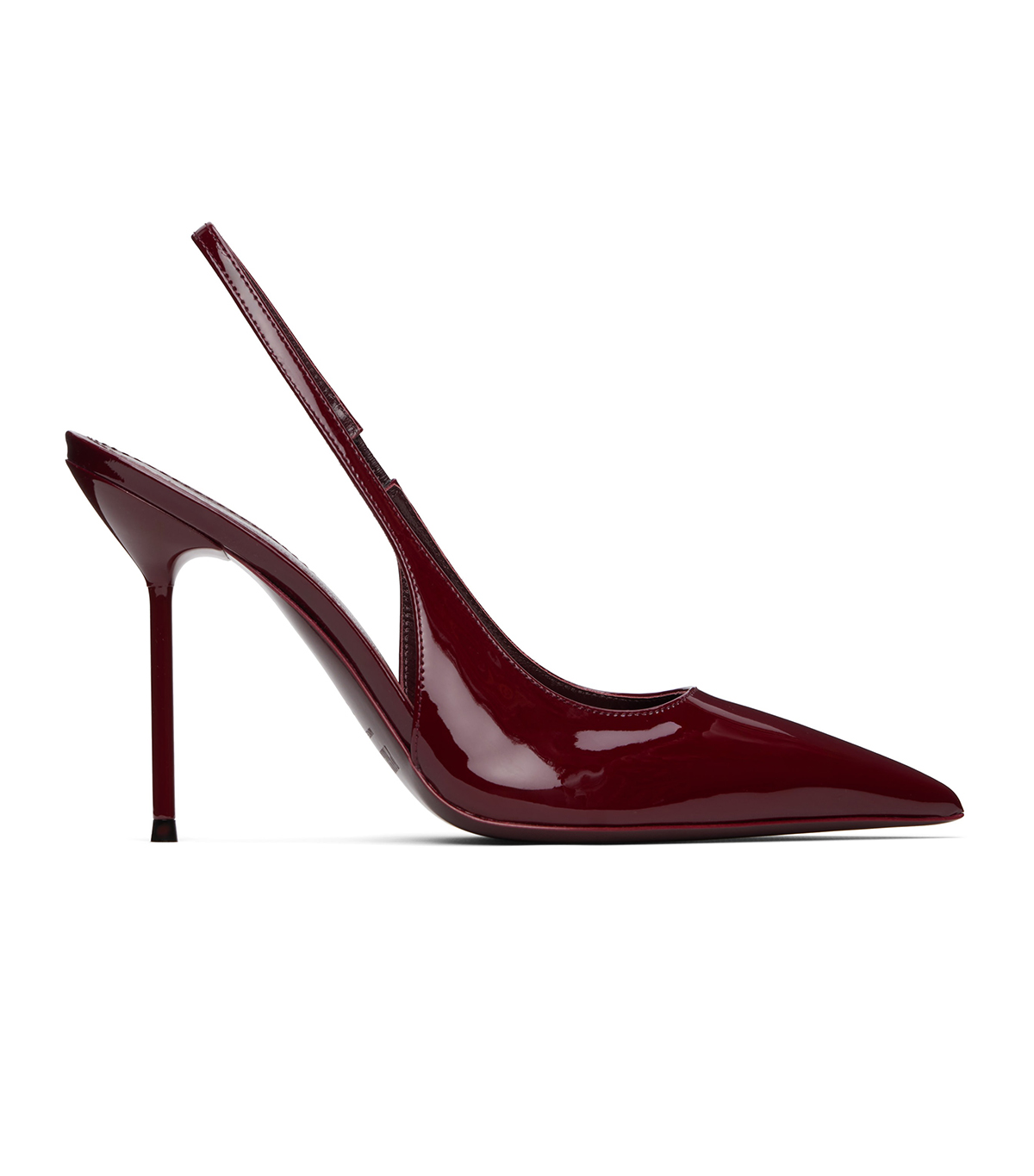Burgundy Lidia Slingback Heels