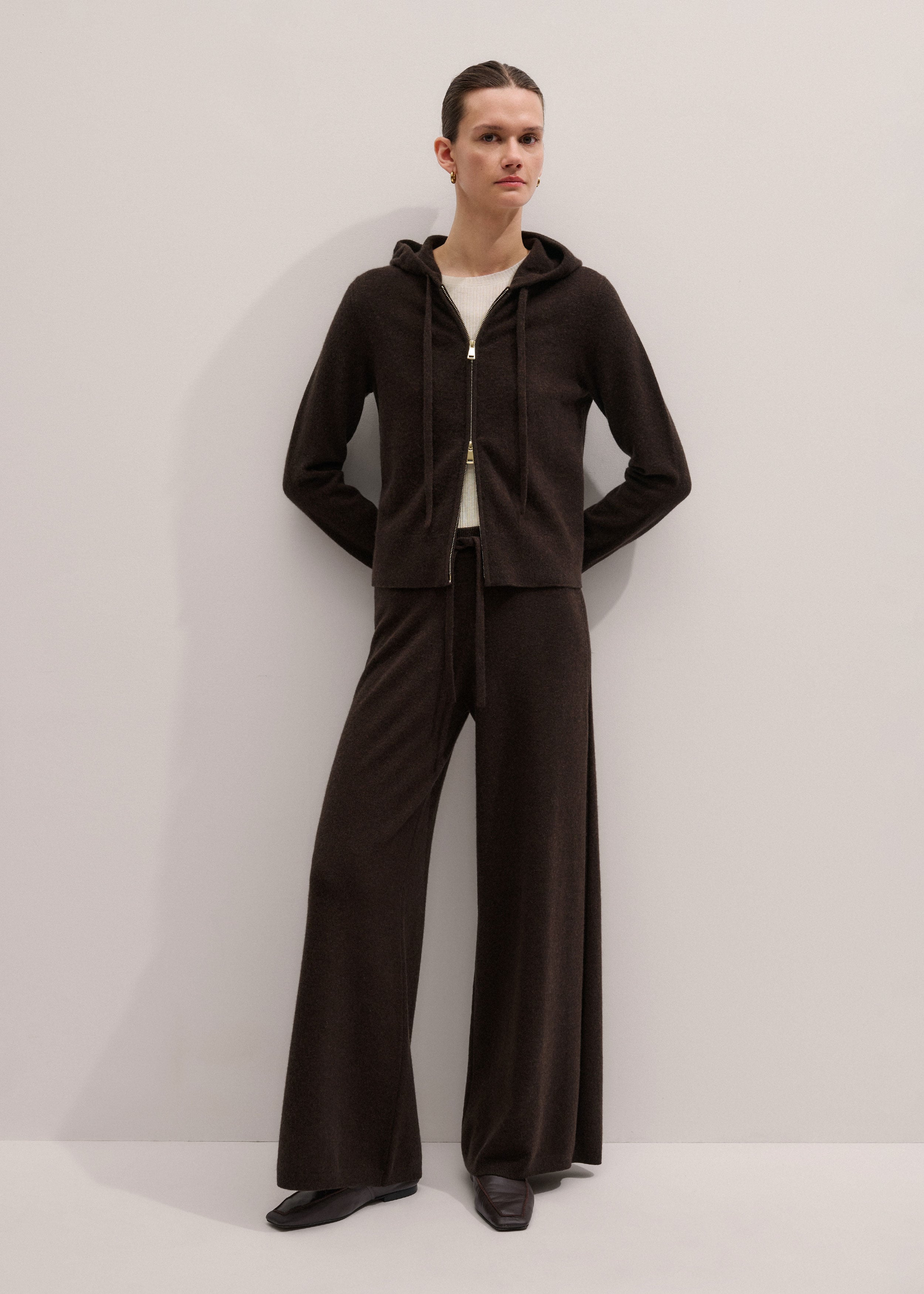 Wide-Leg Knit Trouser