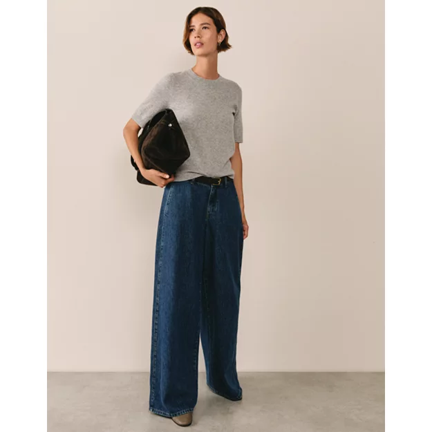 Cashmere Knitted T-Shirt | Tops &amp; T-Shirts | the White Company