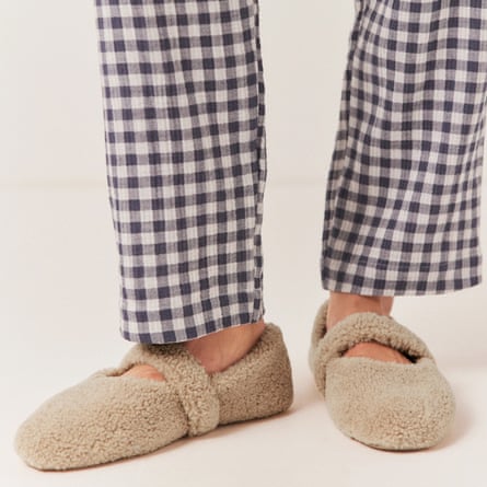 The White Company Borg Ballet Slippers