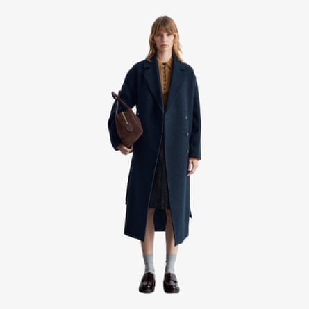 & Other Stories Voluminous Belted Wool Coat