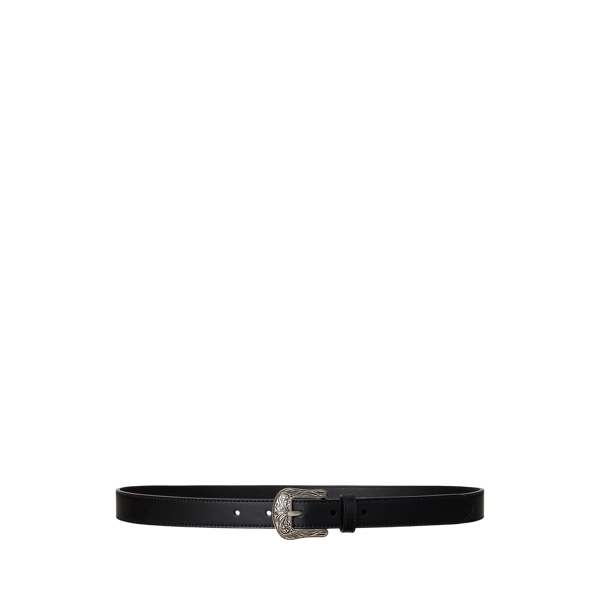 ralph lauren, Tooled-Buckle Leather Belt